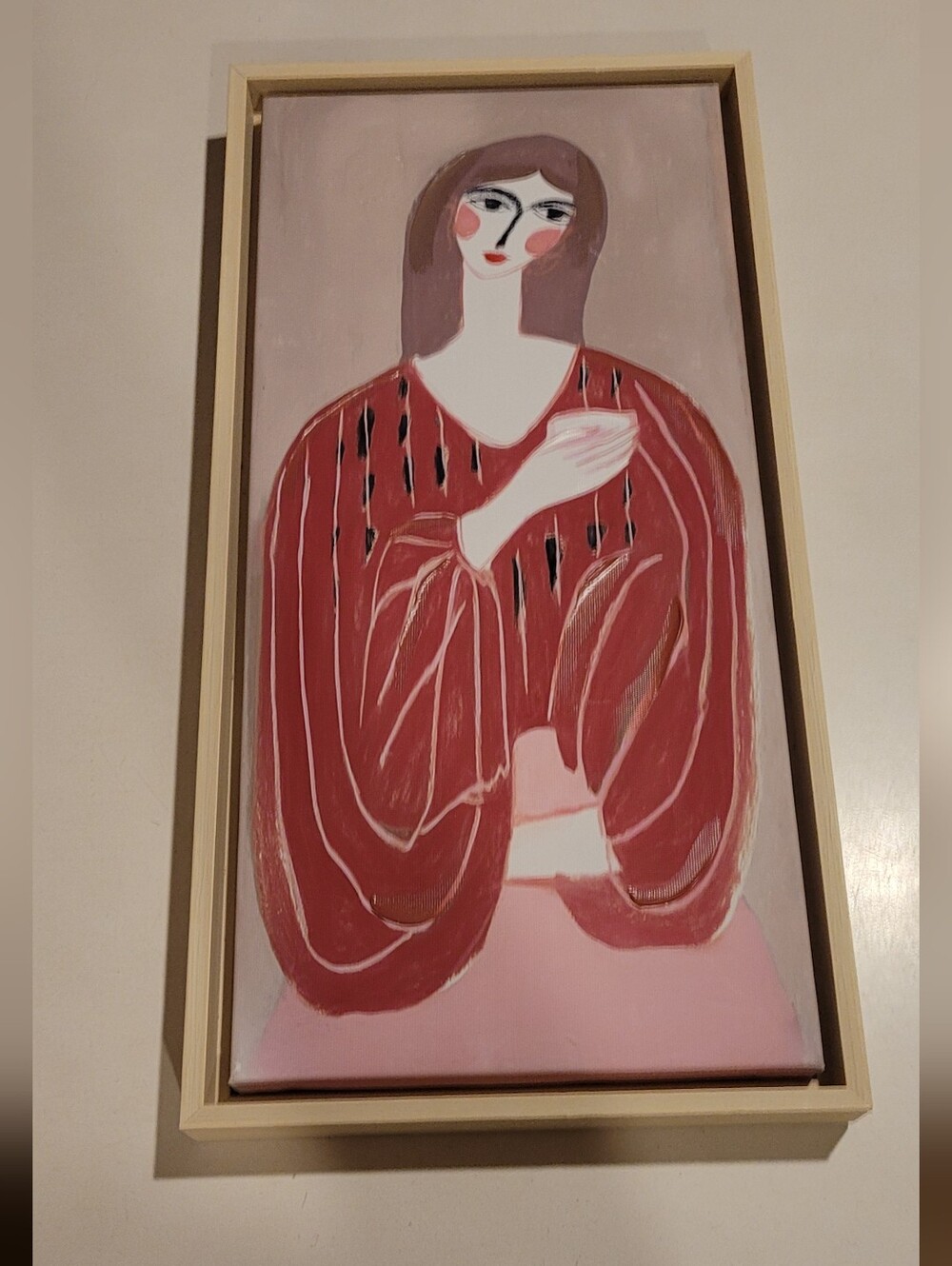 Ashland Pink and Brown Woman Portrait Wall Art